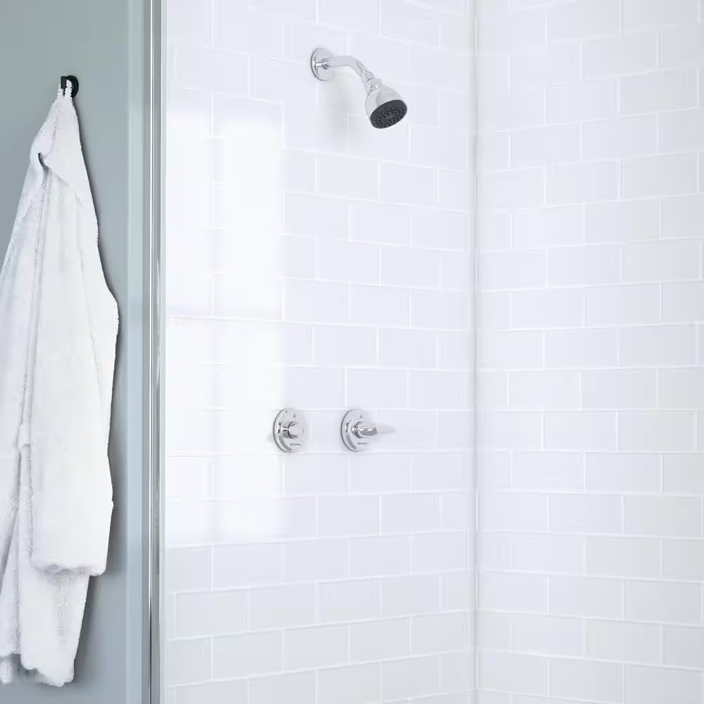 Aragon Double Handle 1-Spray Shower Faucet 1.75 GPM in Chrome