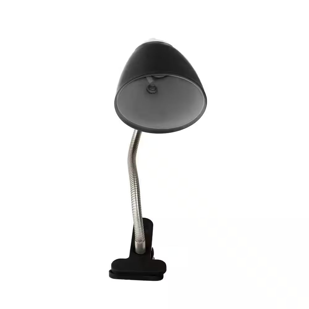 14 In. Black Flossy Flexible Gooseneck Clip Light
