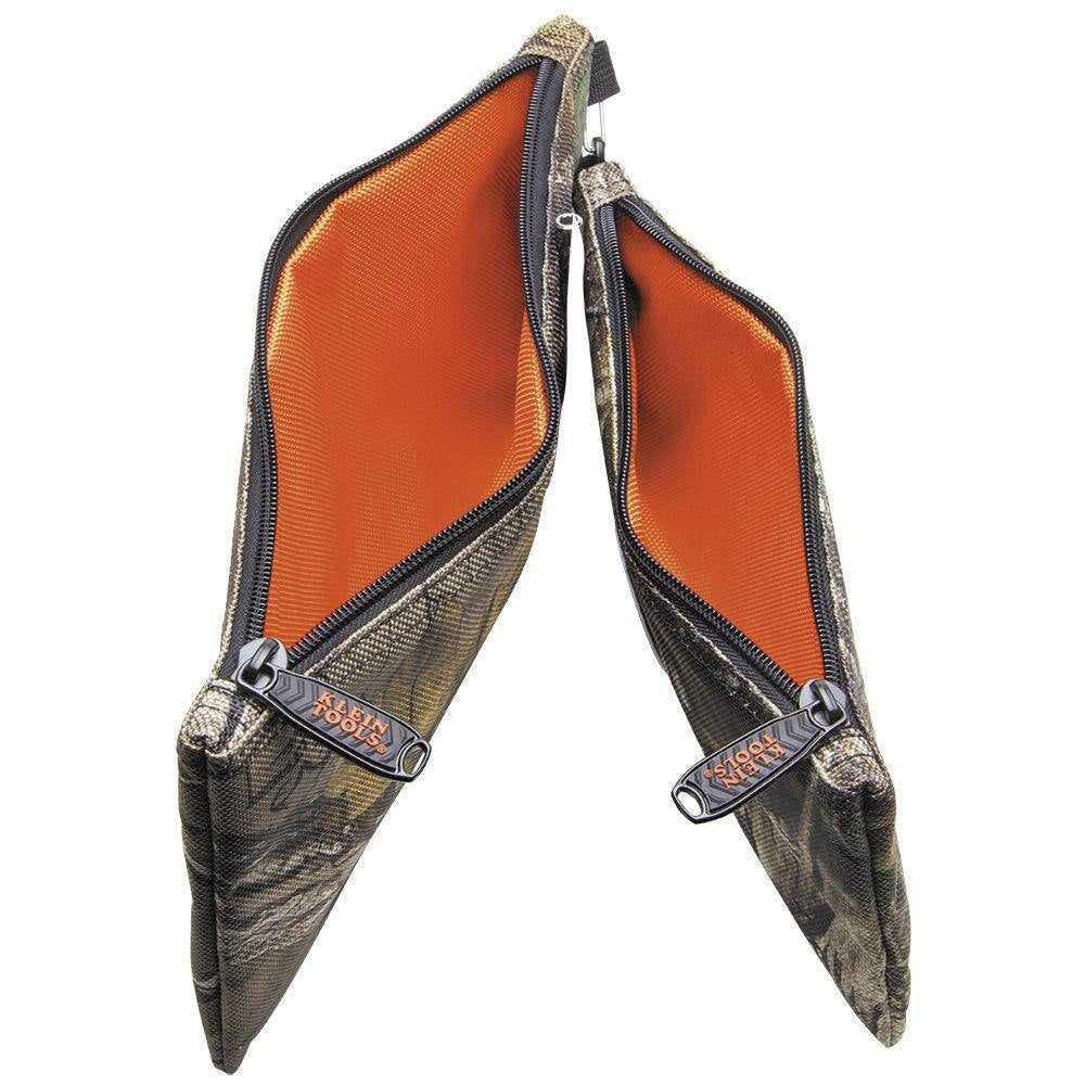 10 In. Camo Zipper Tool Bag, 2-Pack