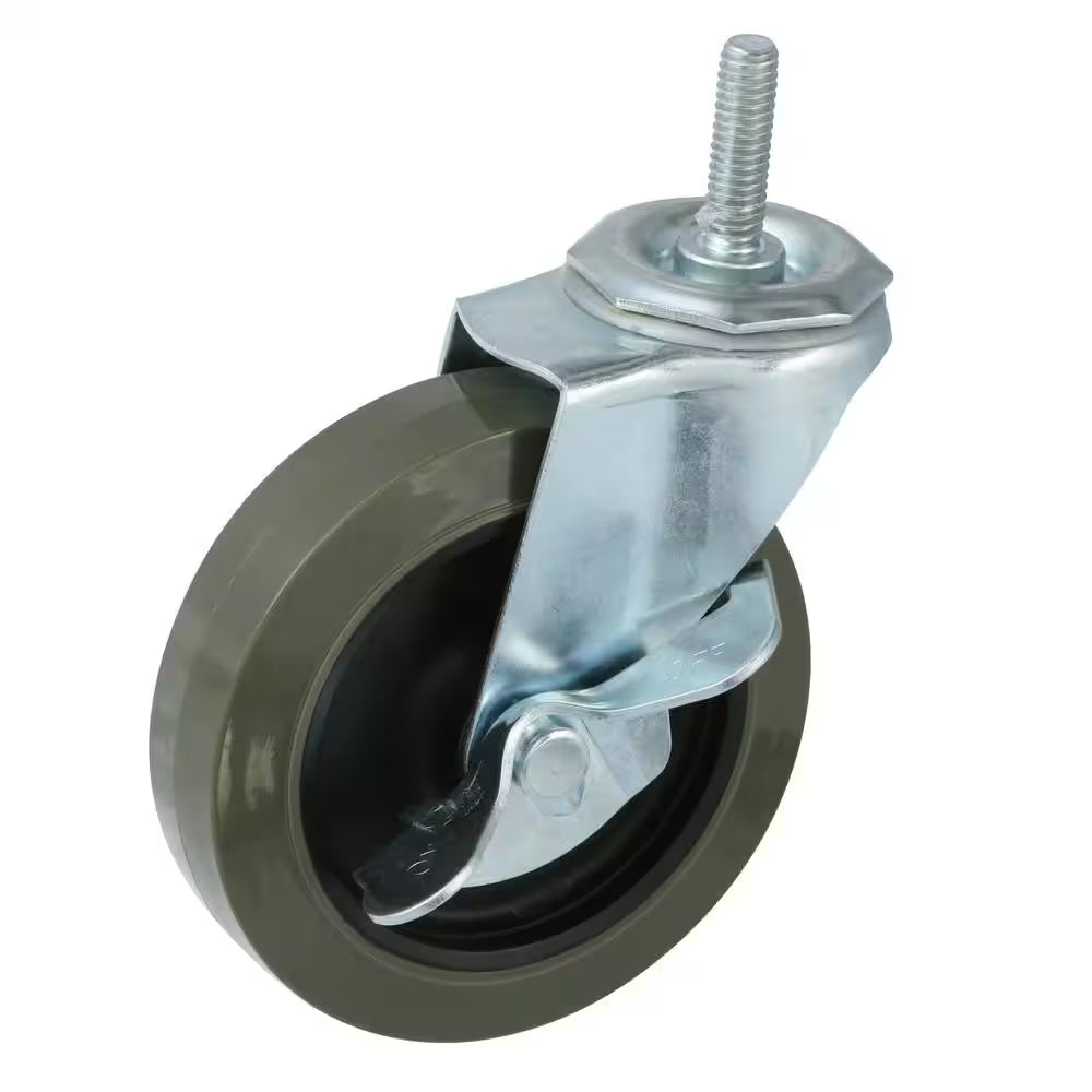 4 In. Industrial Casters with Bumper (4-Pack)