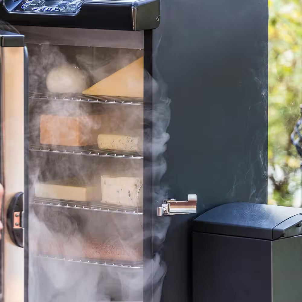 Slow and Cold Smoker Accessory Attachment in Black