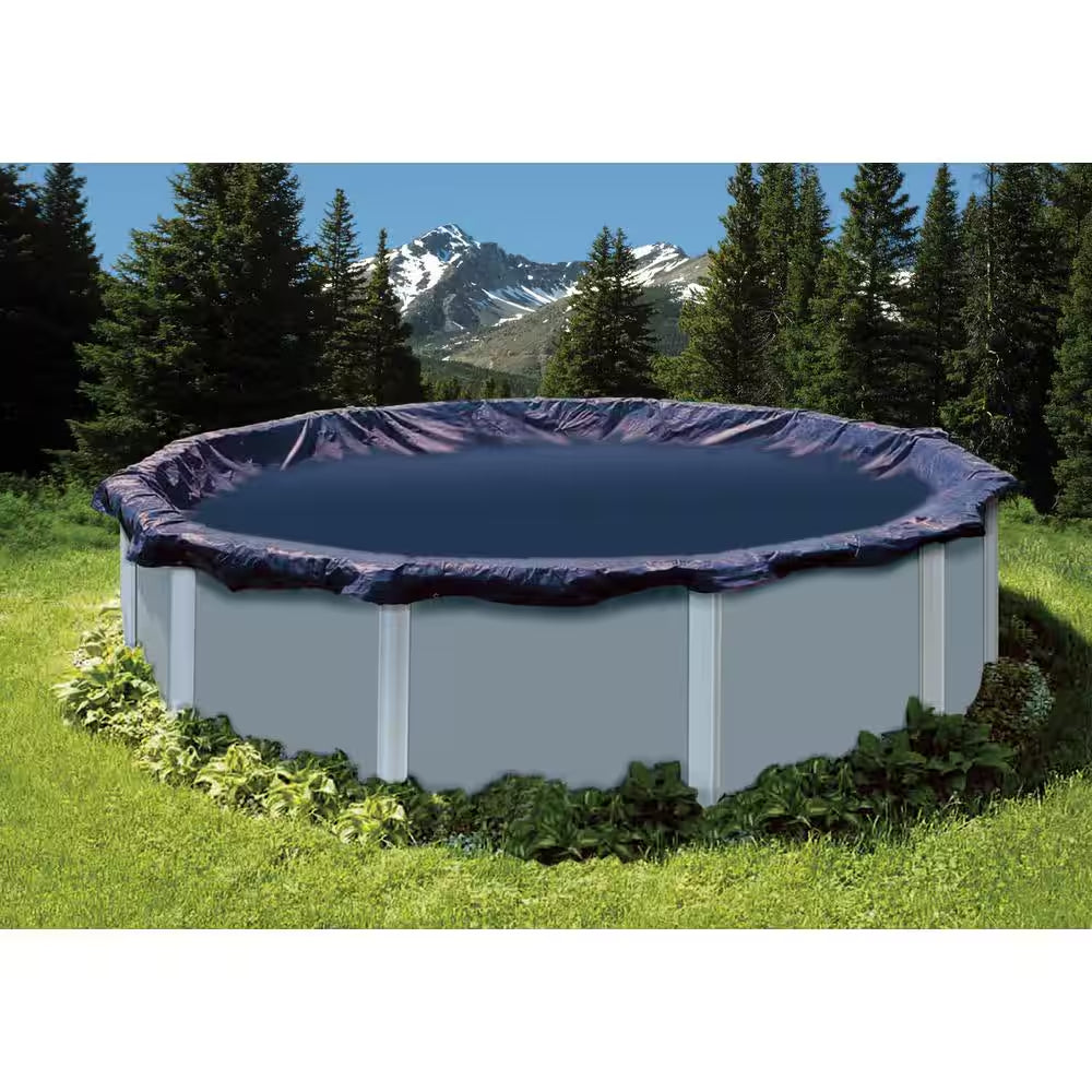 18 Ft. round Blue Above-Ground Winter Pool Cover