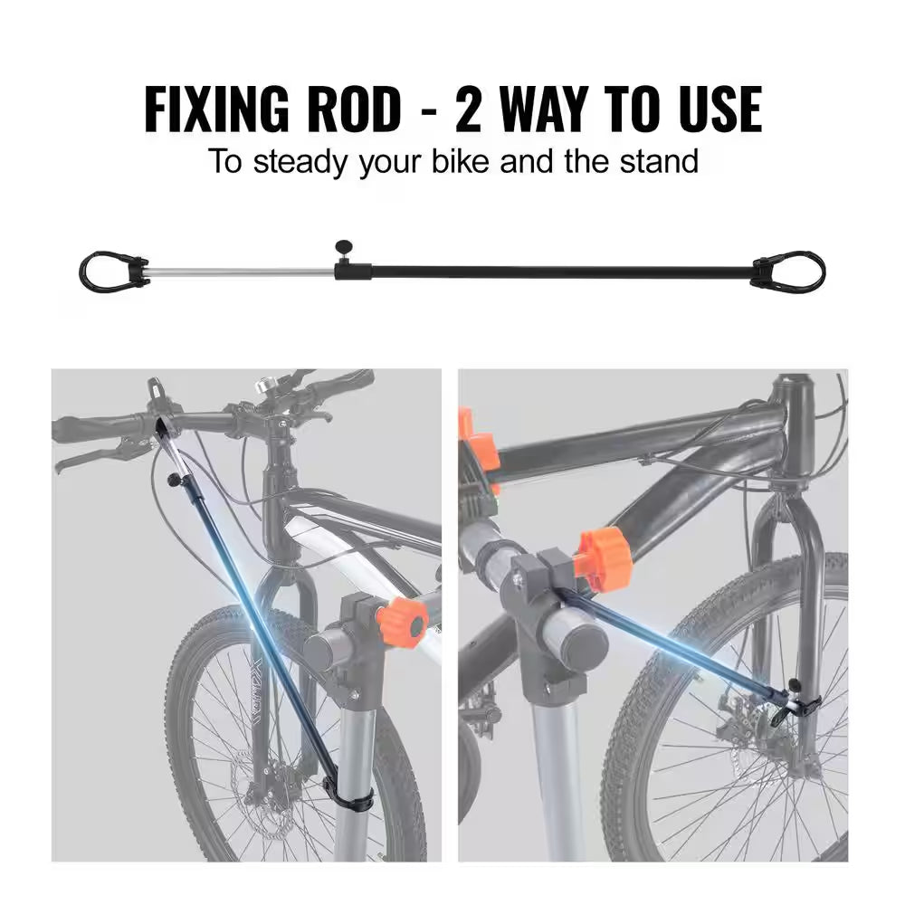Bike Repair Stand, 80 Lbs. Heavy-Duty Steel Bicycle Repair Stand, Adjustable Height Bike Maintenance Workstand