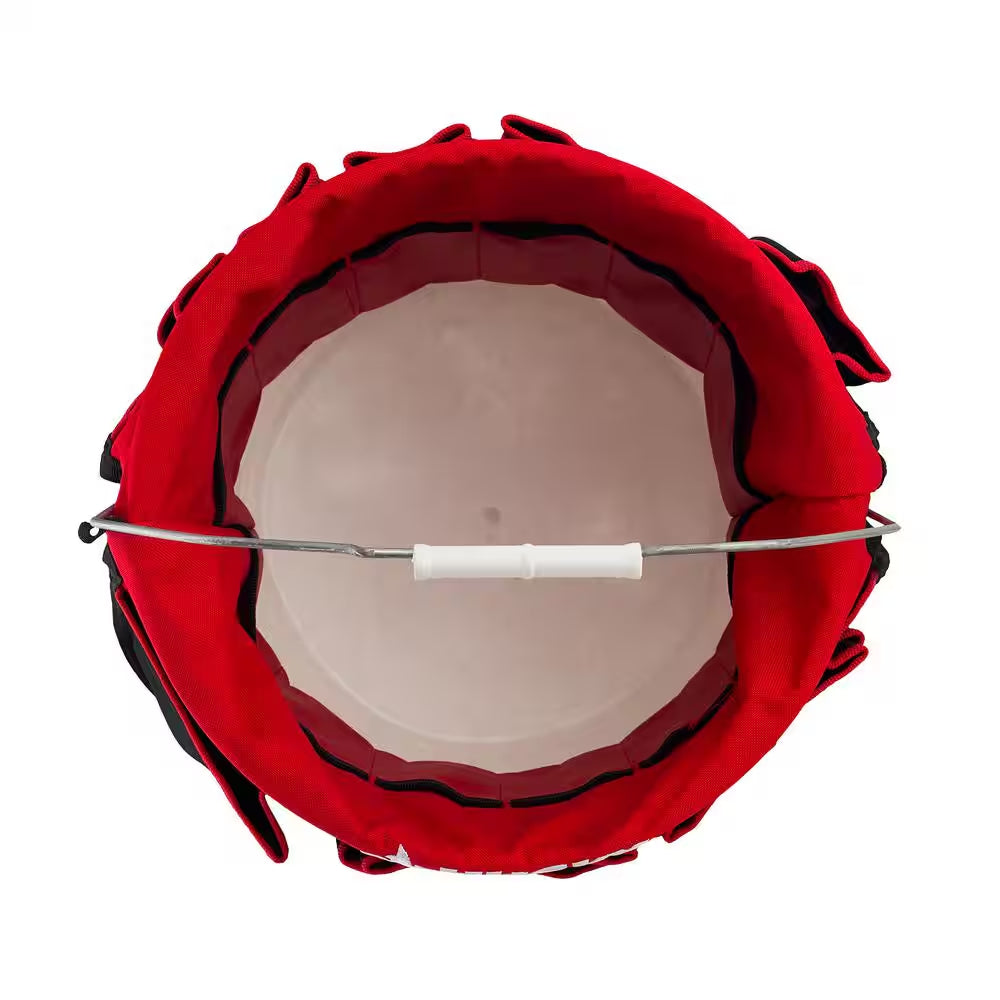 12 In. 30 Pocket Heavy Duty Bucket Jockey 5 Gallon In-Bucket Storage Tool Bag