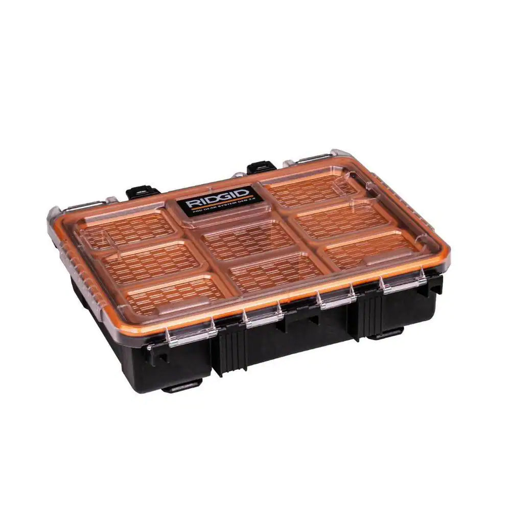 Pro Gear System Gen 2.0 Heavy Duty Impact Resistant Multi-Section Tool and Small Parts Organizer with Transparent Lid