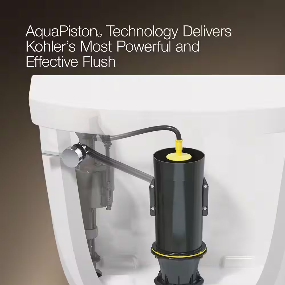 Joist 2-Piece Complete Solution 1.28 GPF Single Flush Elongated Toilet in White (Seat Included)