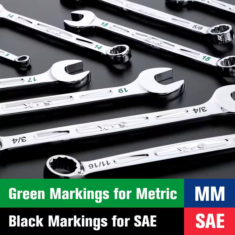 01366 Metric Combination Wrench Set (8-Piece)