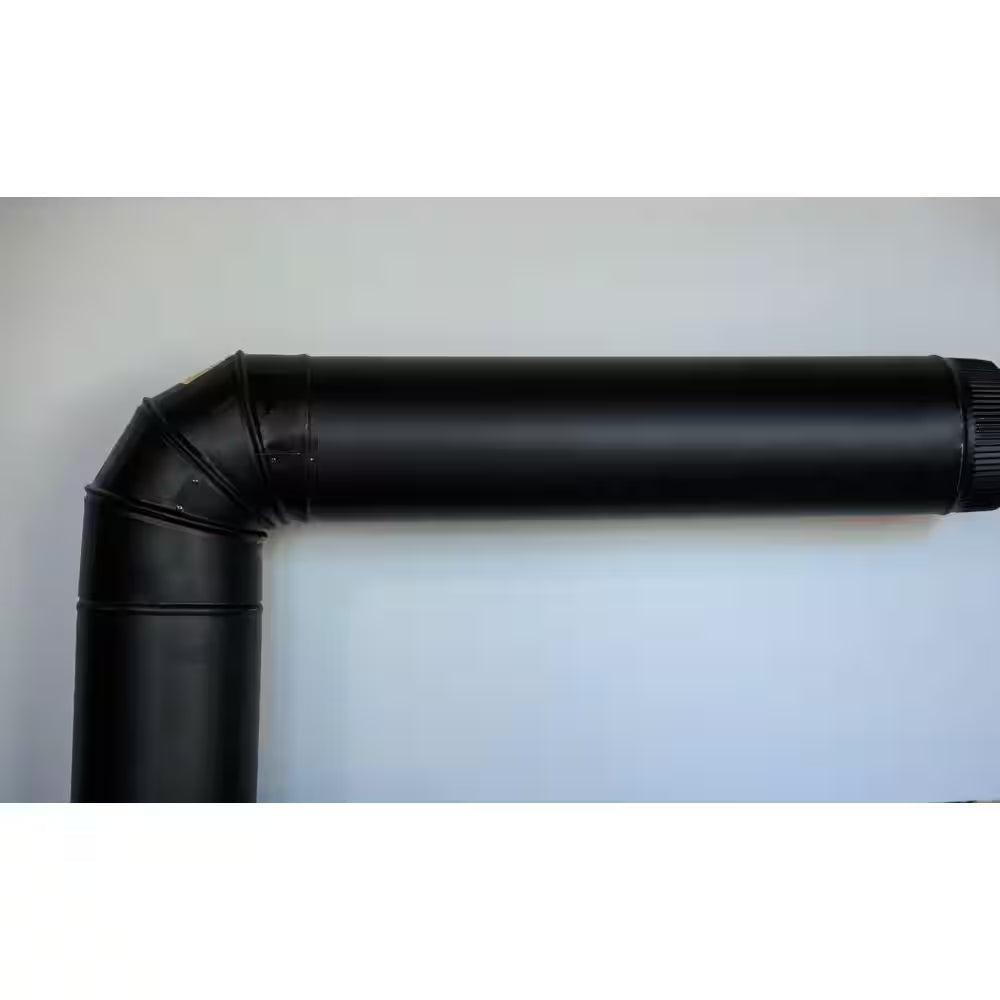 6 In. X 24 In. Black Stove Pipe
