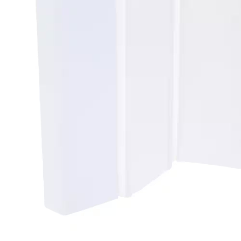 Via 36 In. X 80 In. White Vinyl Accordion Door with Hardware