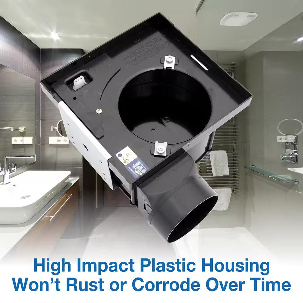 ENERGY STAR Certified Quiet Certified Snap-In Installation 70 CFM Bathroom Exhaust Fan