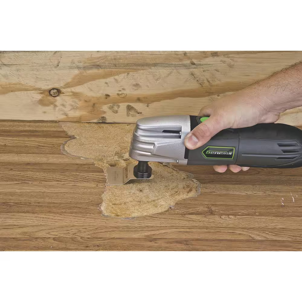 1.5 Amp Multi-Purpose Oscillating Tool and 19-Piece Universal Hook-And-Loop Accessory Set with Storage Box