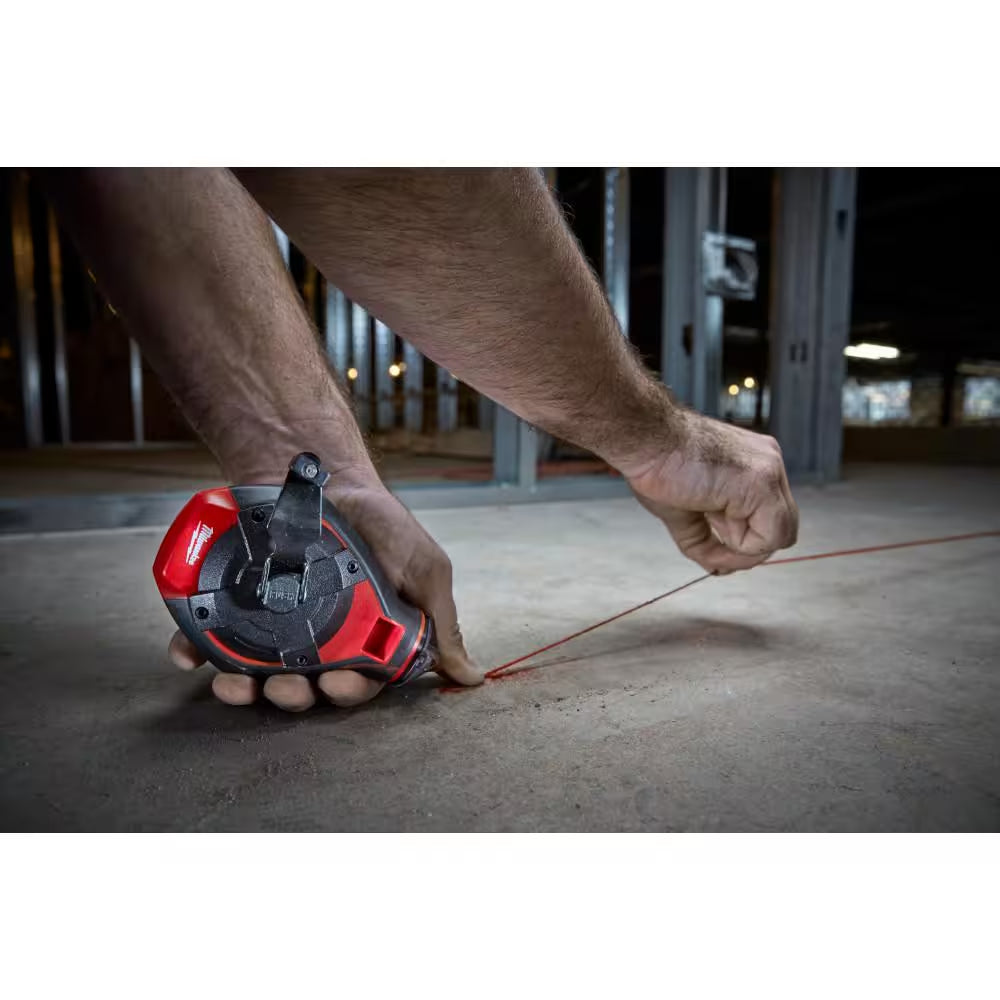 100 Ft. Bold Line Chalk Reel Kit with Red Chalk