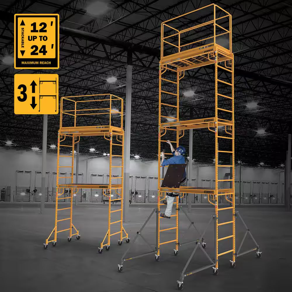 Safeclimb 6 Ft. Baker Scaffold with Platform and Included Trap Door, 1250 Lbs. Load Capacity
