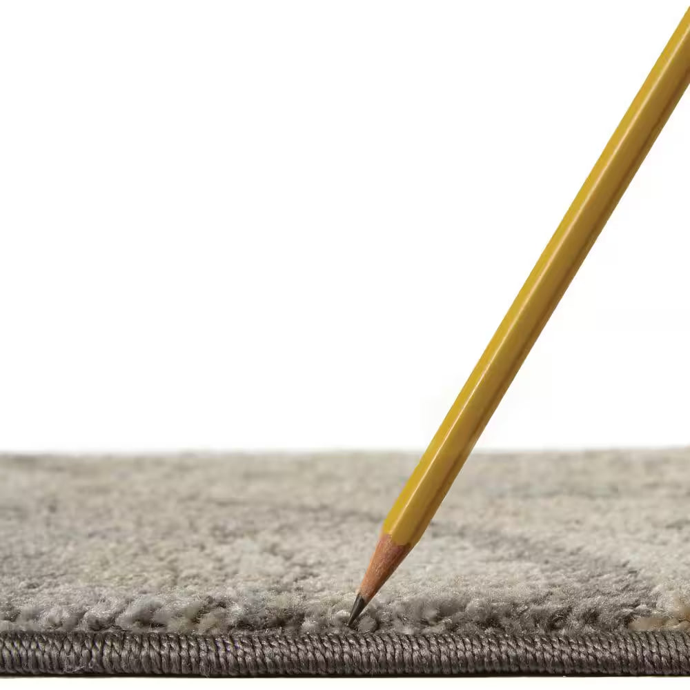 Spiral Medallion 7 Ft. X 9 Ft. Gray Geometric Area Rug