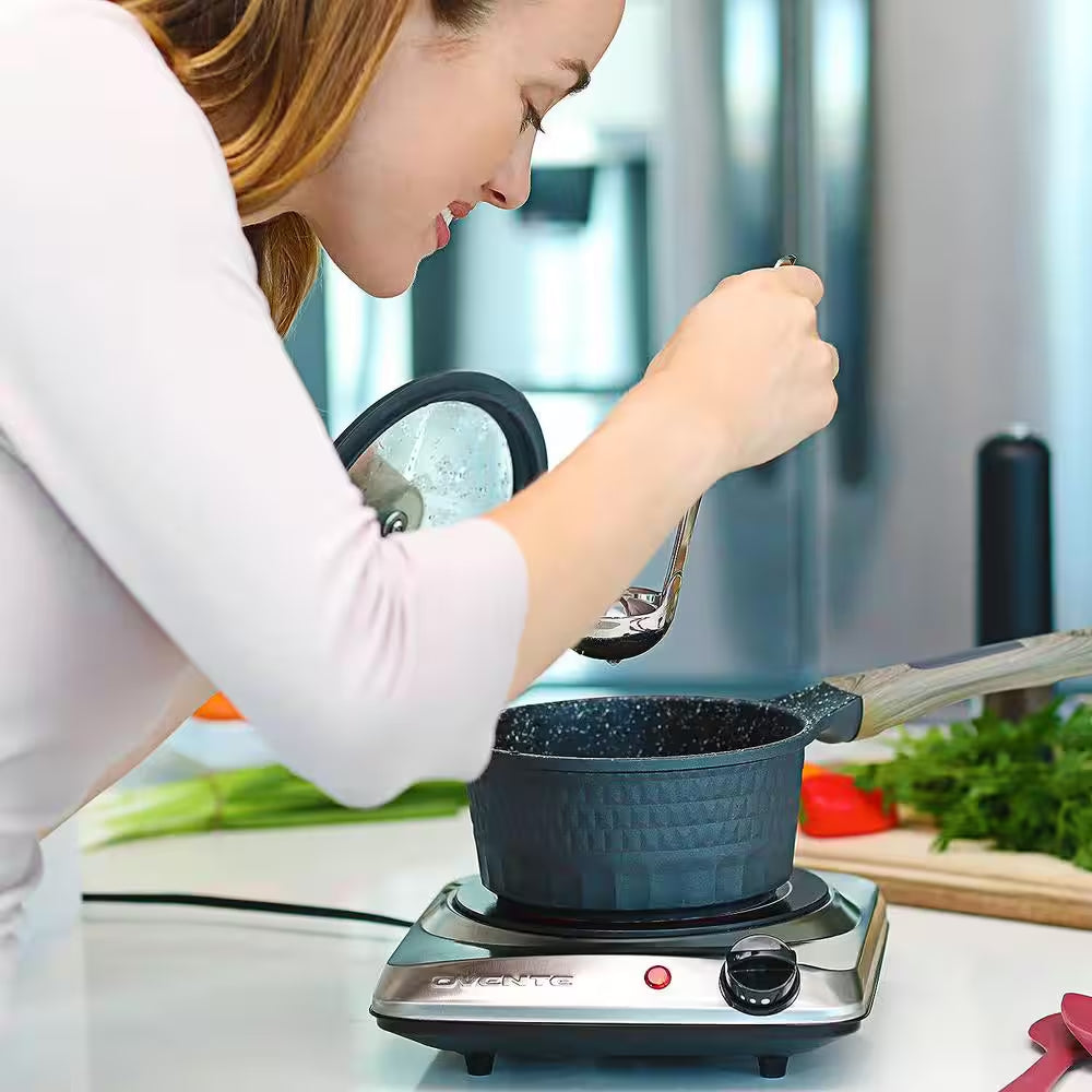 Single Infrared Burner 7 In. Silver Hot Plate