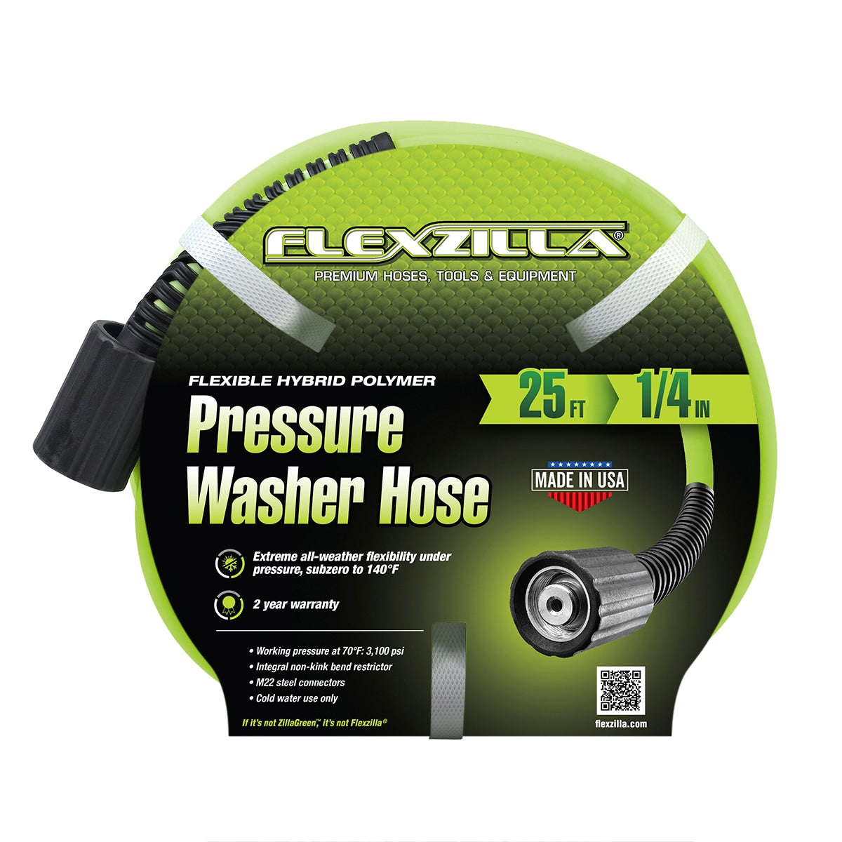 1/4-In X 25-Ft , up to 3100-PSI Pressure Washer Hose