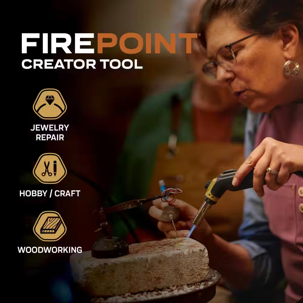 Firepoint Creator Tool Compatible W/Map-Pro Gas and Propane Gas with 41In Flexible Extended Hose and Fuel Cylinder Stand