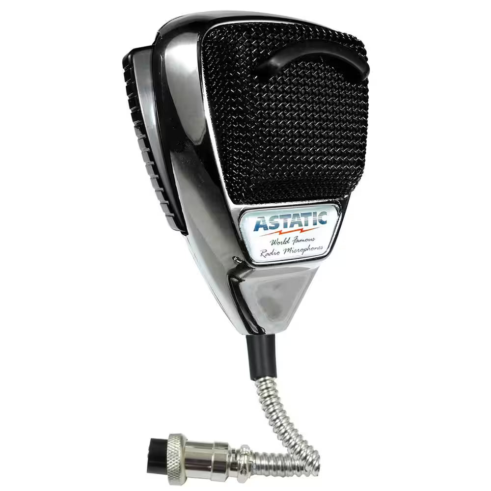 636L Noise Canceling 4-Pin CB Microphone in Chrome Edition