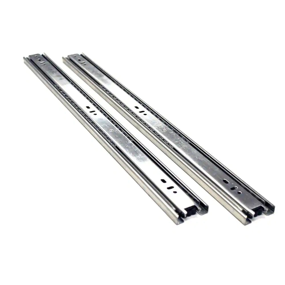 22 In. Side Mount Full Extension Ball Bearing Drawer Slide with Installation Screws 1-Pair (2 Pieces)