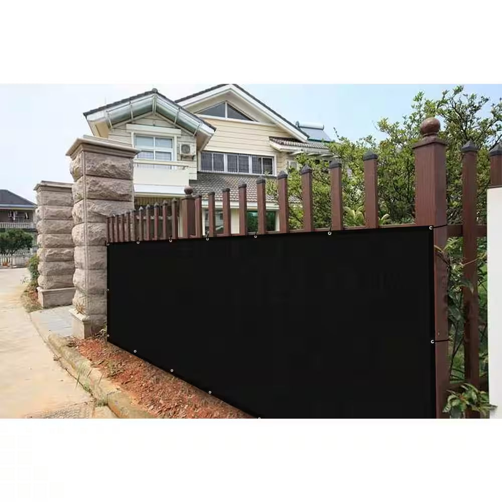 3 X 10 Ft. Privacy Fence Screen Heavy-Duty 90% Blockage Shade Cover Fencing Net for Wall Garden Gazebo Backyard Black