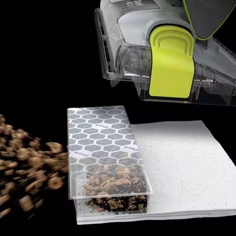 VACMOP 5.9 In. X 10 In. Disposable Hard Floor Vacuum and Mop Pad Refills Microfiber Cloth (10-Count)