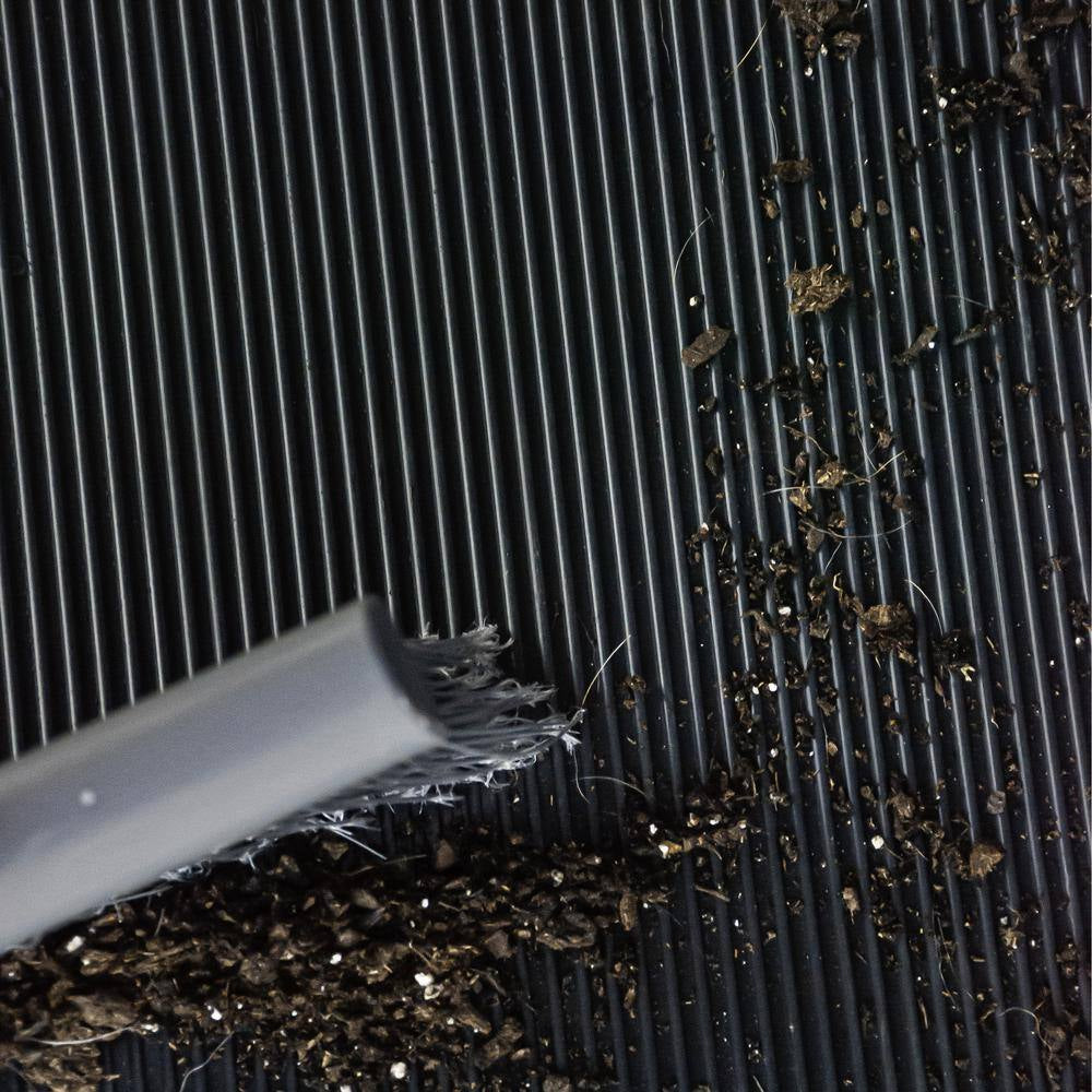 Black 24" X 10 Ft Vinyl round Rib Commercial Grade Matting
