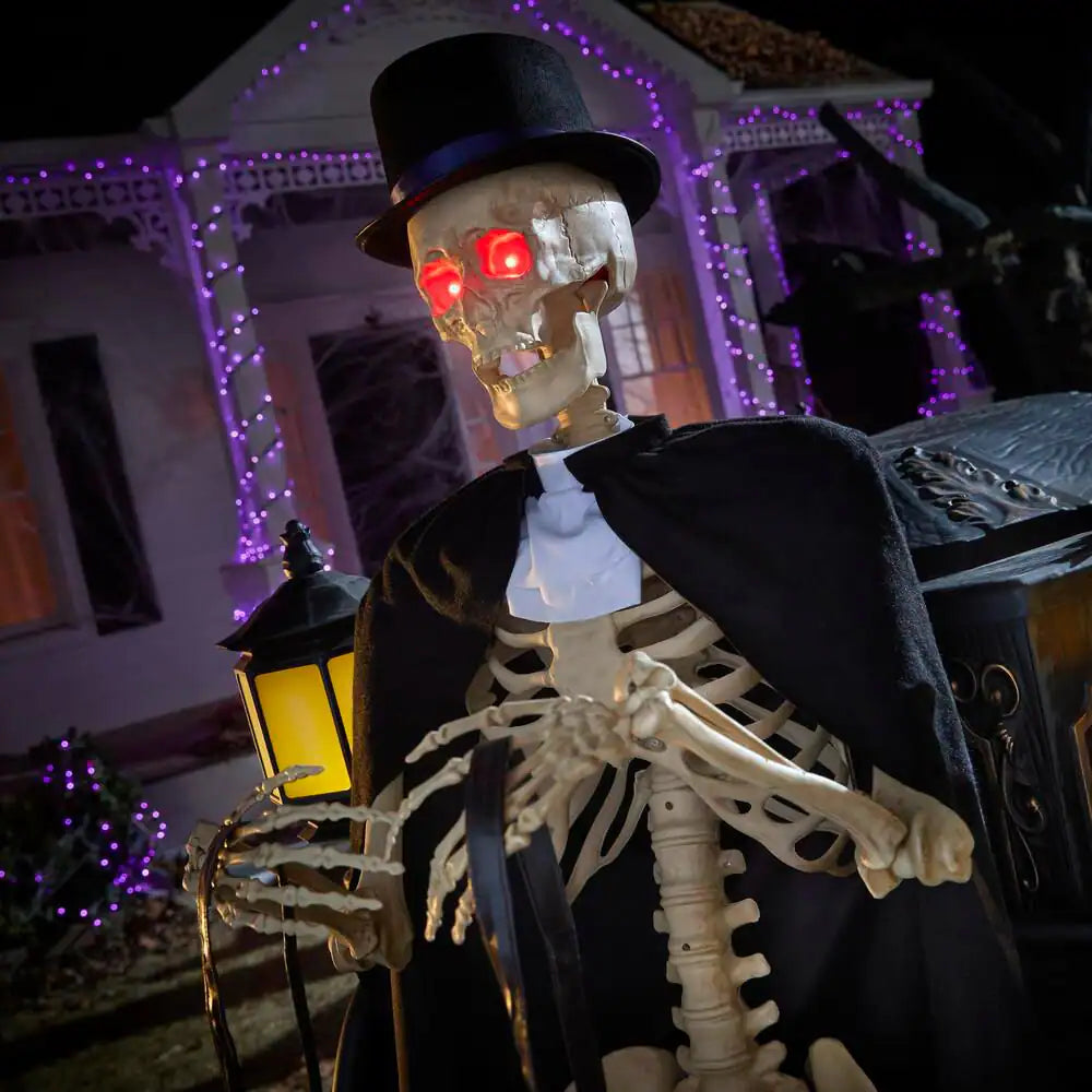 5 FT Grave & Bones Animated LED Hearse