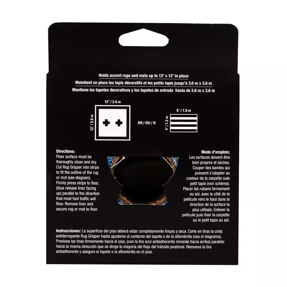 Rug Gripper 60 Ft. Indoor Carpet, Tile, Solid Hardwood, Laminate, Vinyl Tape Roll