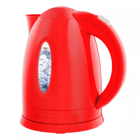 KP72R 7-Cup Red BPA Free Electric Kettle with Auto Shut-Off and Boil-Dry Protection