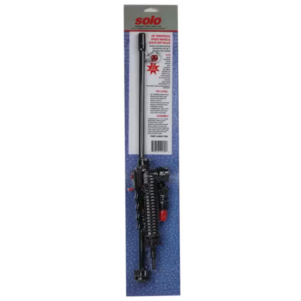 Black Shut-Off Valve, Wand, Elbow and Nozzle Assembly