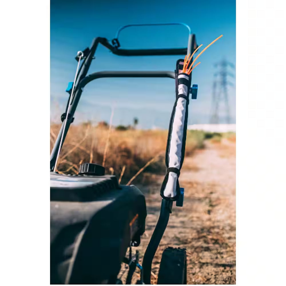 22 In. 173Cc Gas Recoil Start Walk-Behind Push Field String Trimmer Mower with Adjustable Trimmer Head