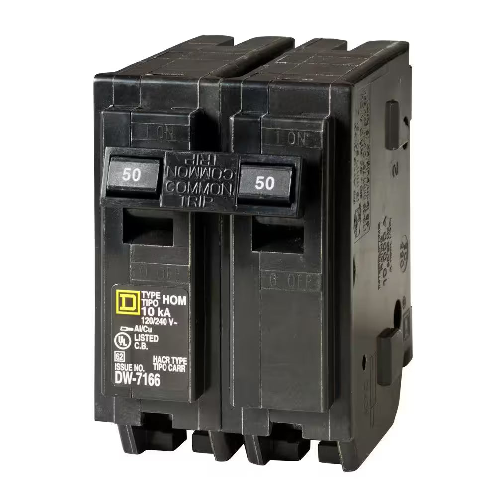 Homeline 50 Amp 2-Pole Circuit Breaker(Hom250Cp)