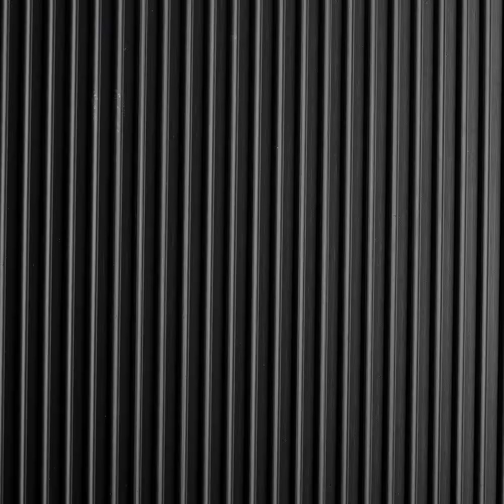 Black 24" X 10 Ft Vinyl round Rib Commercial Grade Matting