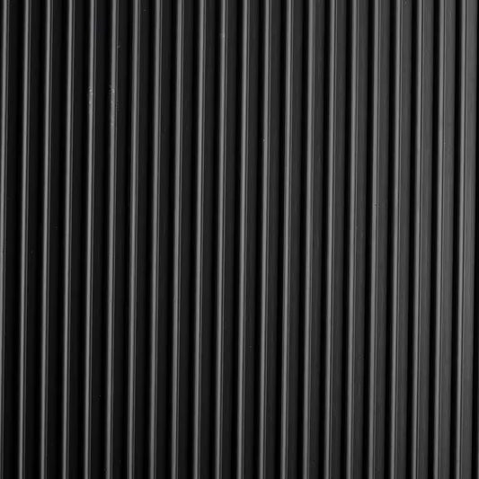 Black 24" X 10 Ft Vinyl round Rib Commercial Grade Matting