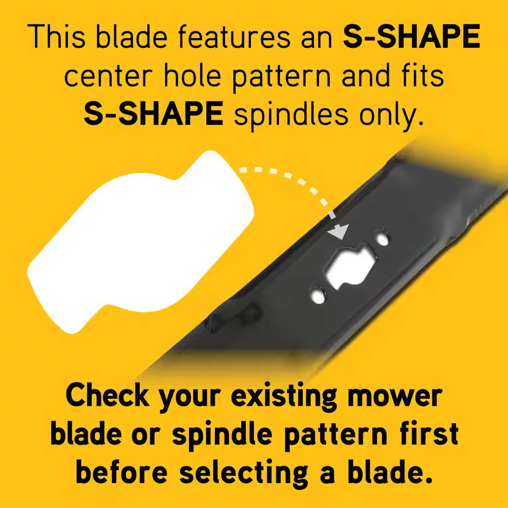 Original Equipment High Lift Blade Set for Select 42 In. Riding Lawn Mowers with S-Shape Center OE# 742-05177,742P05177