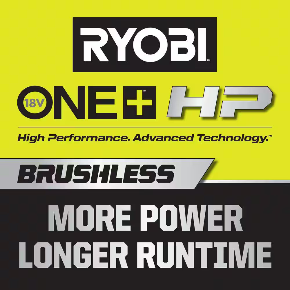 ONE+ HP 18V Brushless 16 In. Cordless Battery Walk behind Push Lawn Mower & Blower W/ (2) 4.0 Ah Batteries & (1) Charger