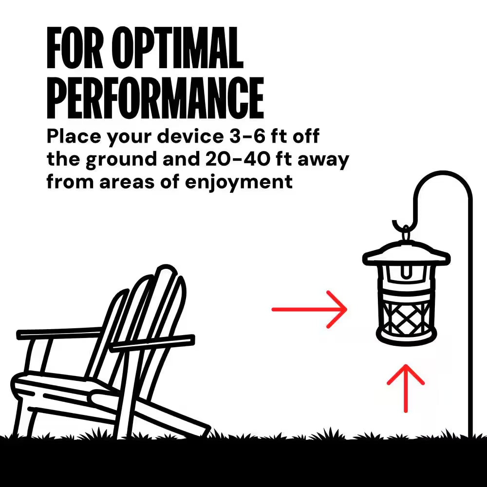 1/2 Acre Outdoor Flying Insect Trap
