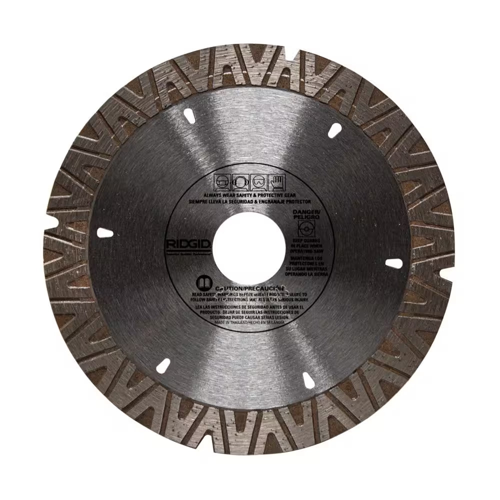 TURBO-V 5 In. Turbo Rim Diamond Blade for Masonry High Efficiency Cutting