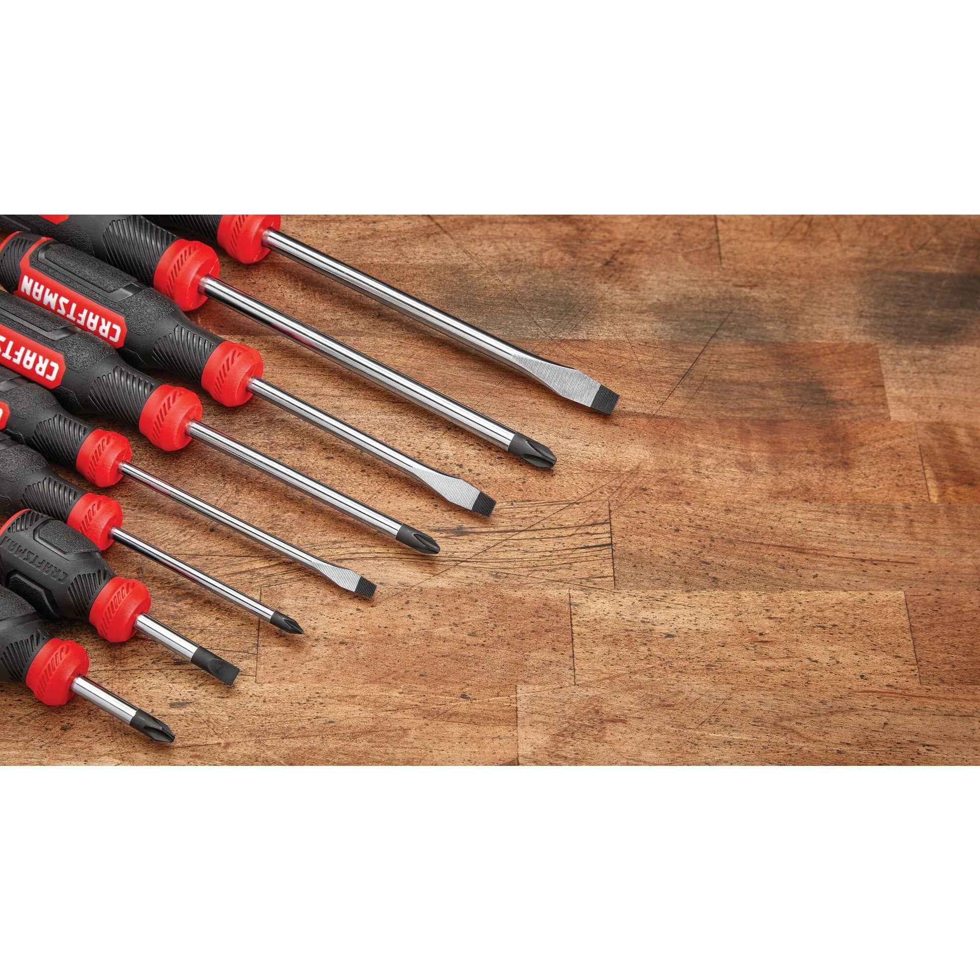 Red 8 -Piece 6-In Screwdriver Set