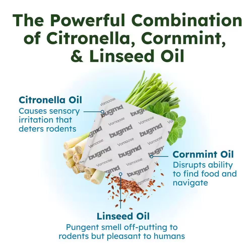 Vamoose, Rodent Repellent Pouches (1-Pack, 4-Pouches)