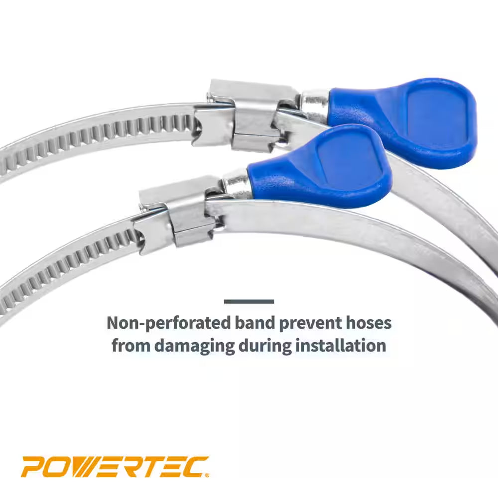 2-1/2 In. Stainless Steel Key Hose Clamp for Dust Collectors and Dryer Vent (5-Pack)