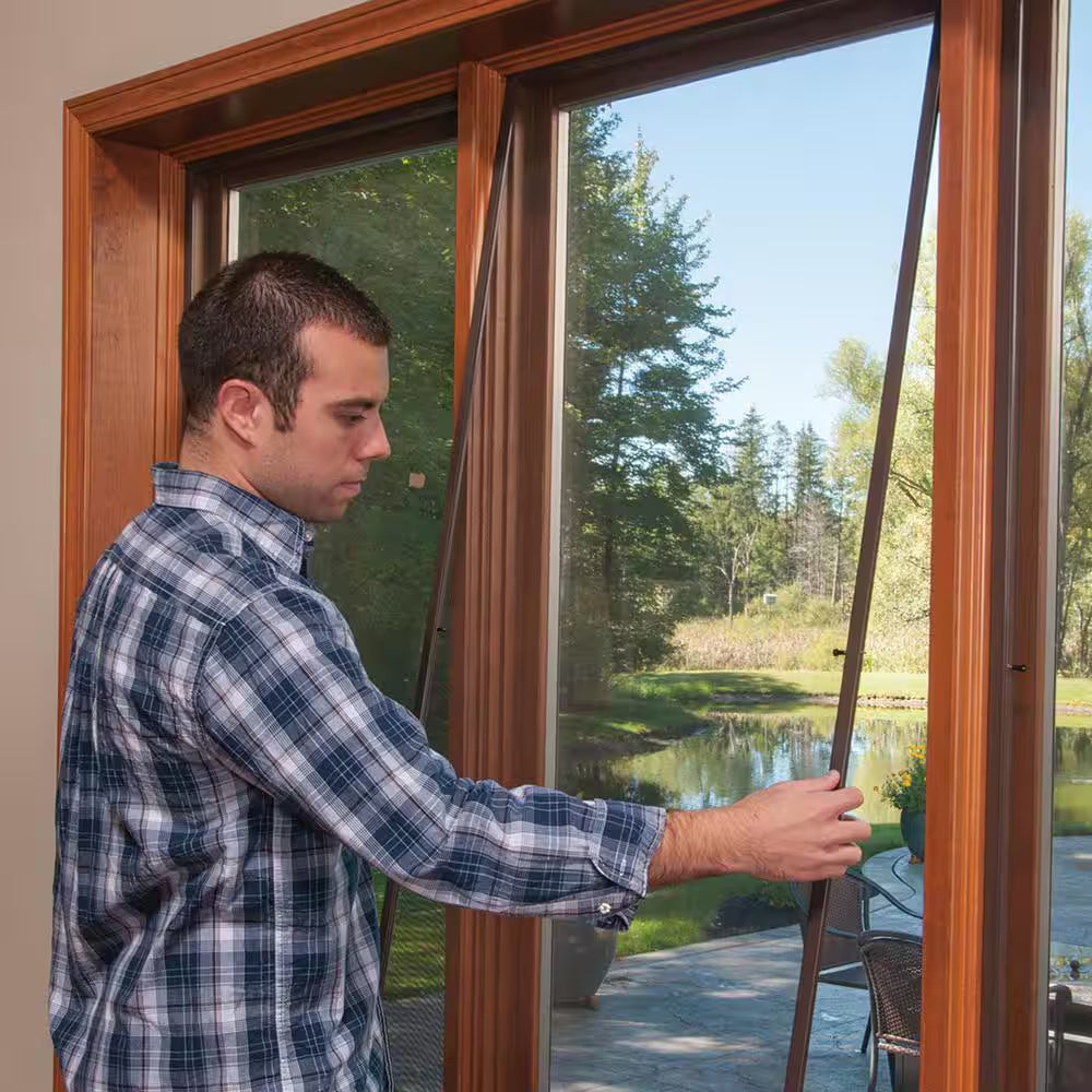 36 In. X 84 In. Bright Aluminum Screen Roll for Windows and Door