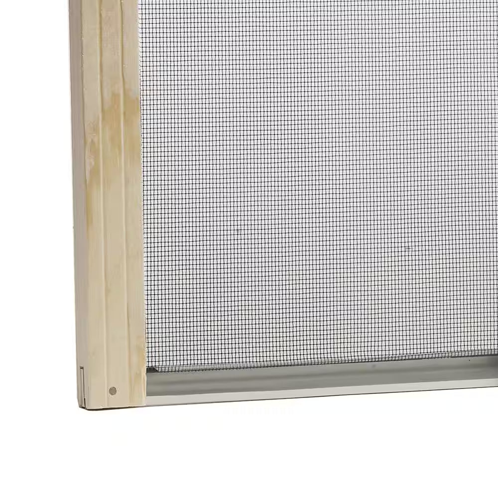 19 - 33 In. W X 10 In. H Clear Wood Frame Adjustable Window Screen