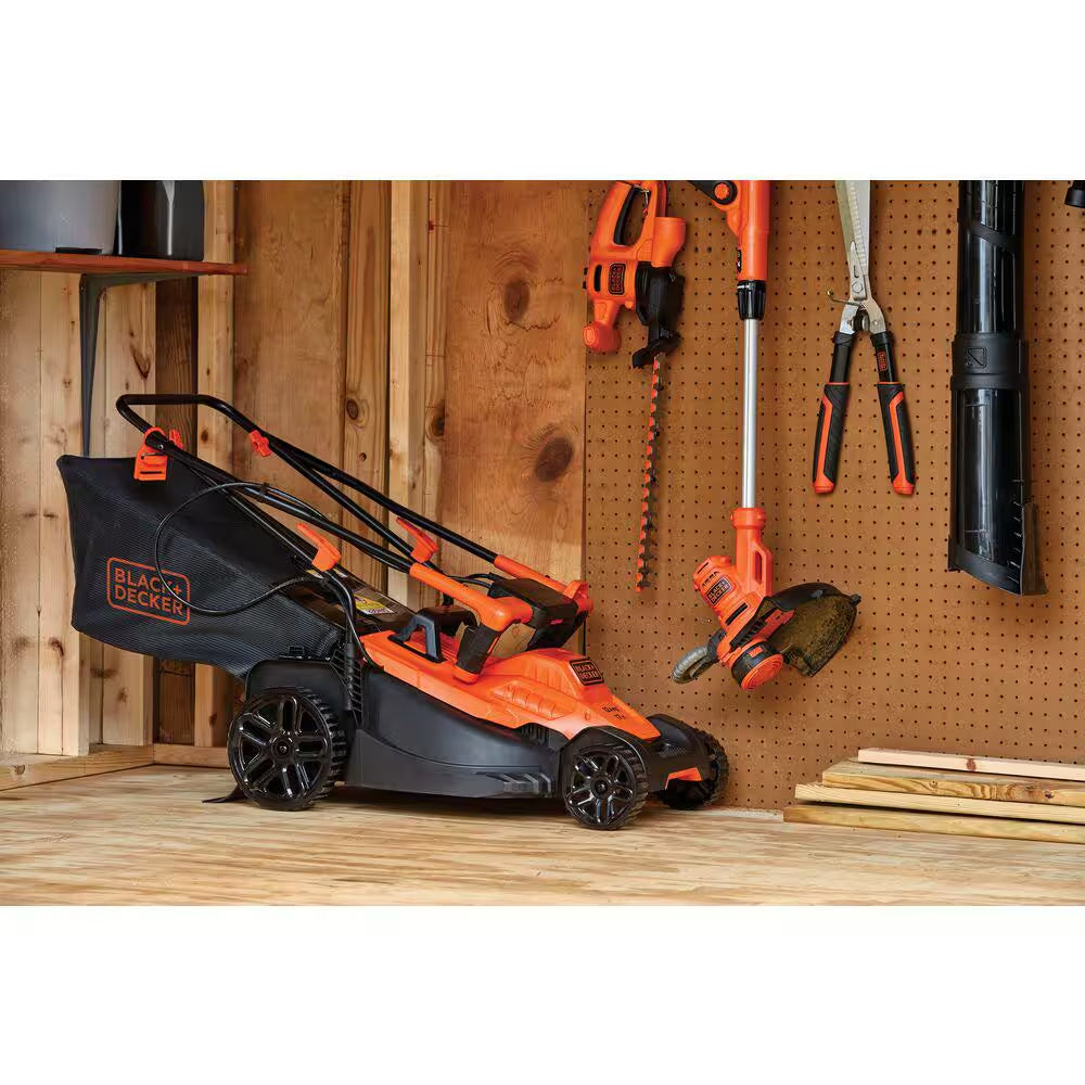 17 In. 12 AMP Corded Electric Walk behind Push Lawn Mower