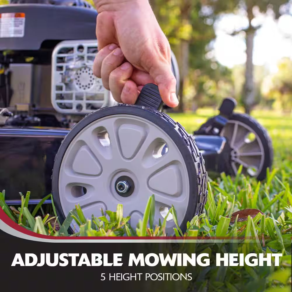 20 In. 125 Cc Briggs & Stratton Walk behind Gas Push Lawn Mower with 4 Wheel Height Adjustment and Prime 'N Pull Start