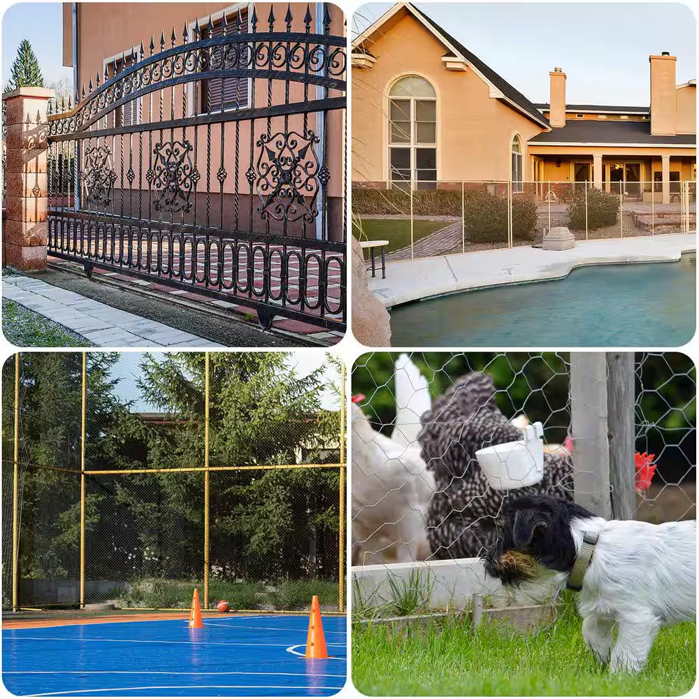 5 Ft. X 50 Ft. Privacy Screen Fence Heavy-Duty Protective Covering Mesh Fencing for Patio Lawn Garden Balcony Sand