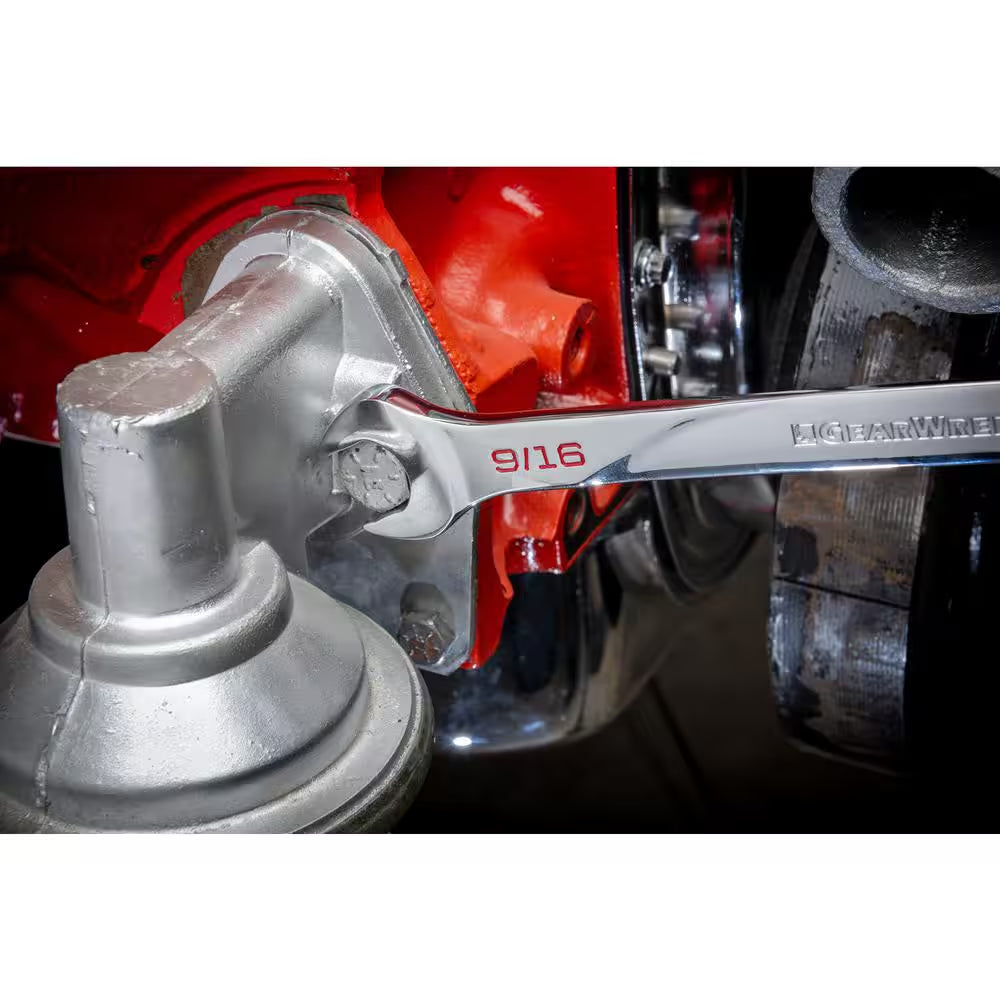 9/32 In. SAE 120XP Universal Spline XL Combination Ratcheting Wrench