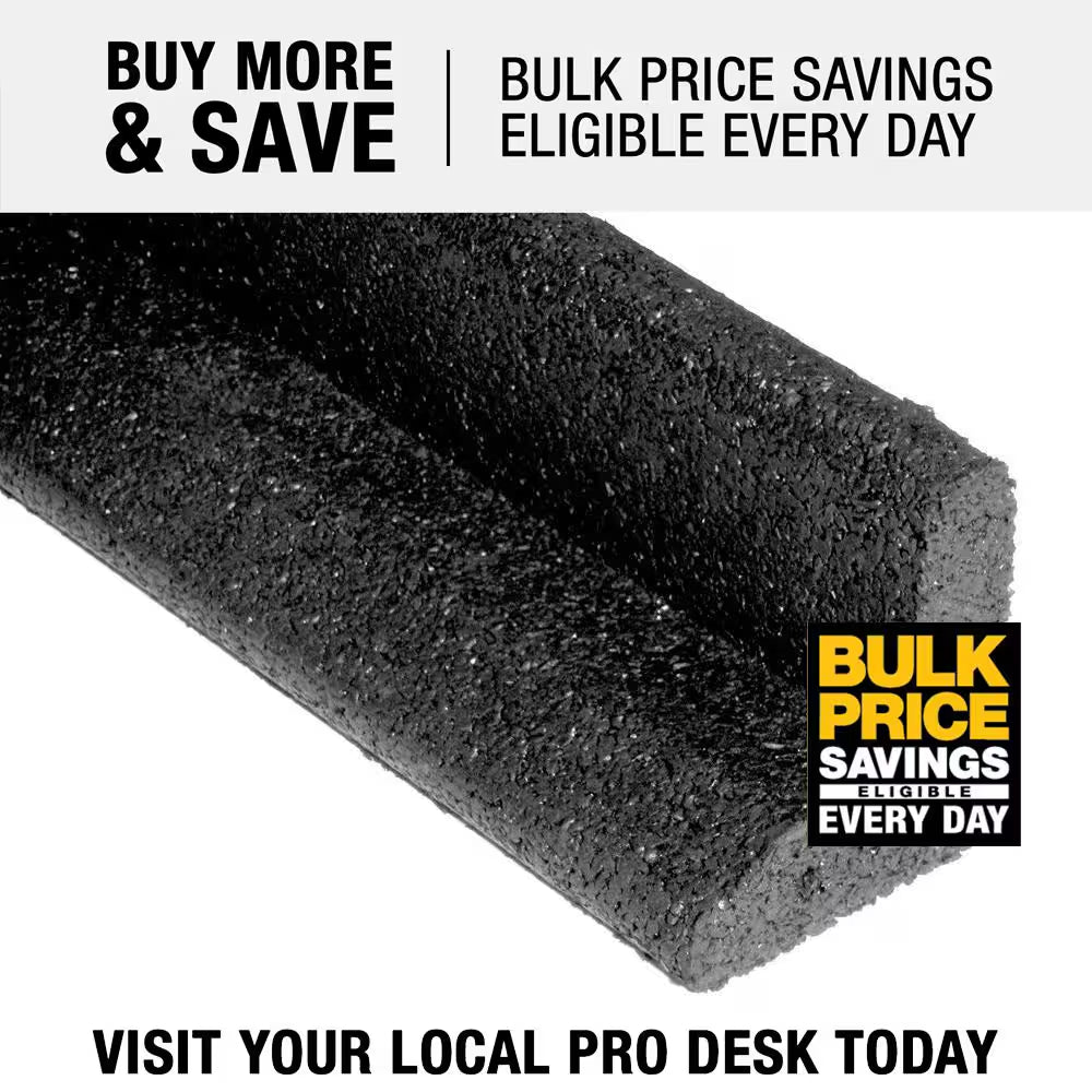 Ecoborder 4 Ft. Black Rubber Landscape Edging (6-Pack)