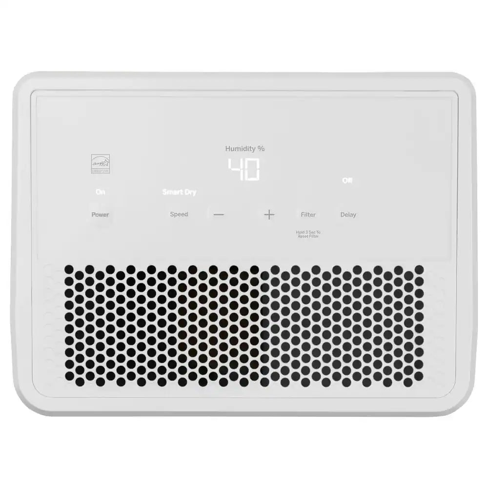 35 Pt. Dehumidifier with Smart Dry for Bedroom, Basement or Very Damp Rooms up to 3000 Sq. Ft. in White, ENERGY STAR