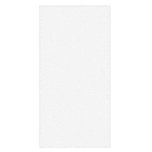 4 Ft. X 8 Ft. White Privacy Diamond Vinyl Lattice Panel - Solid Border